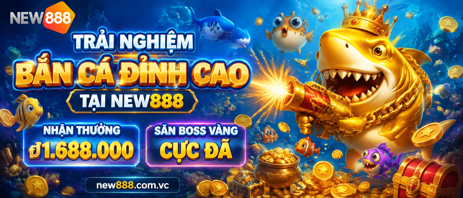 Bắn Cá NEW888 sảnh game đại dương 3D