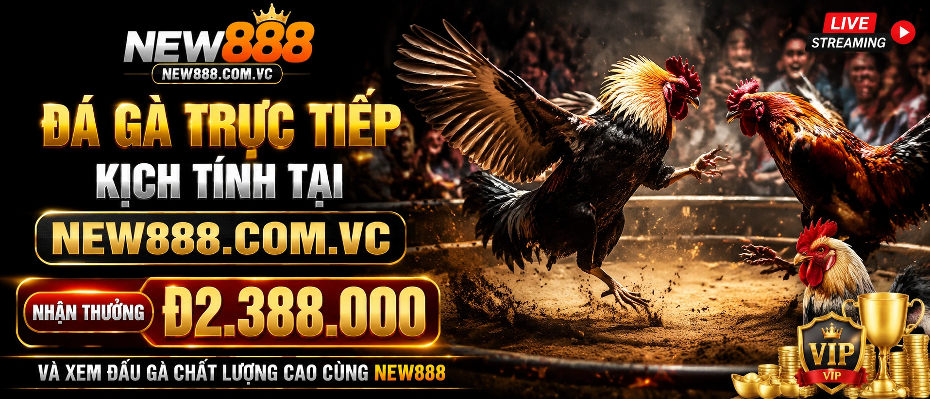 Giao diện Đá Gà Campuchia trên new888.com.vc