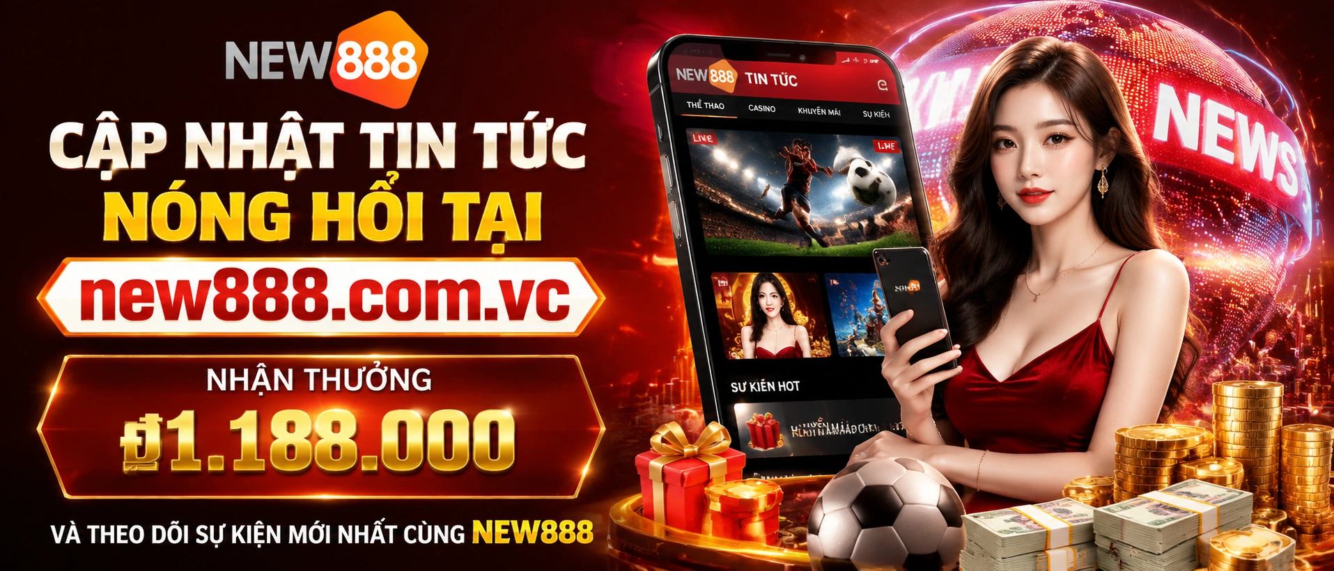 Ảnh tin tức NEW888 về ưu đãi, VIP và cập nhật hệ thống